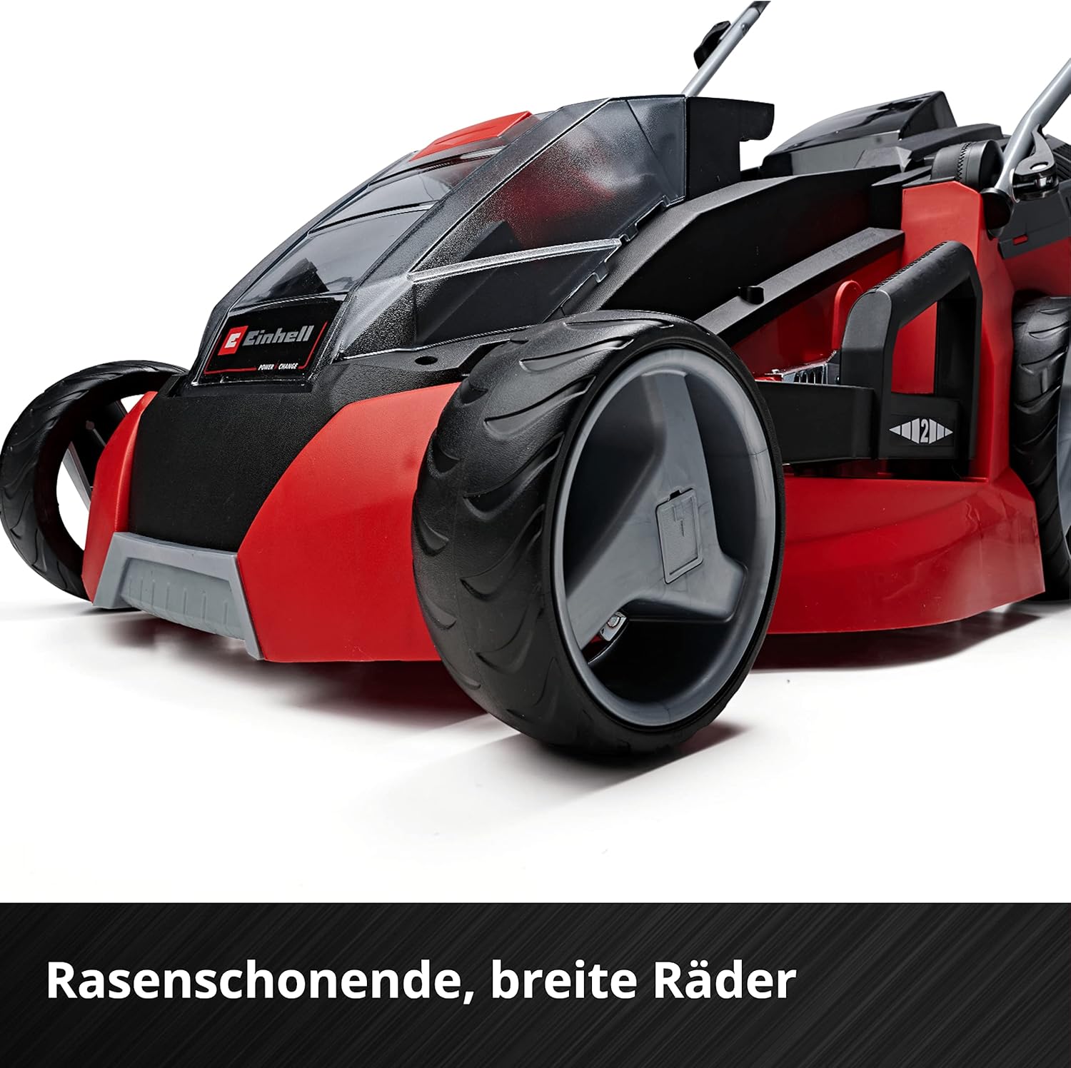 Einhell Akku-Rasenmäher GE-CM 43 Li M Kit Power X-Change (36V, 43 cm Schnittbreite, bis 600 m², Brushless, Mulch-Kit, 63L Fangkorb, 25-75 mm Schnitthöhe, inkl. 2x 4,0Ah + 2x Ladegerät) – Bild 23