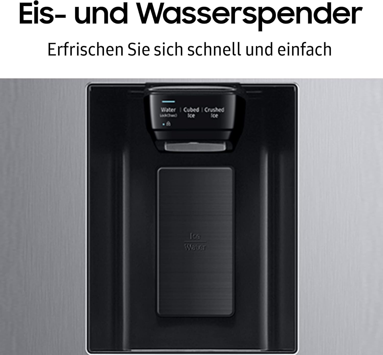 Samsung Side-by-Side-Kühlschrank mit Gefrierfach, 178 cm, 635 l, AI Energy Mode, Wasser- und Eisspender, No Frost+, Premium Black Steel, RS6GA854CB1/EG – Bild 7