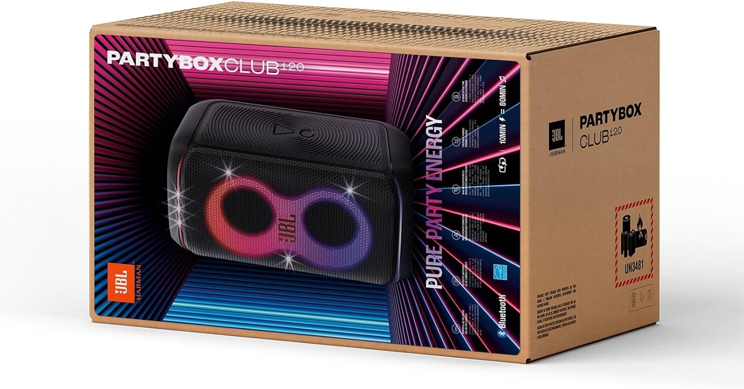 JBL Partybox Stage 120 in Schwarz – Tragbare Bluetooth-Lautsprecher-Box mit JBL Pro Sound, Lichtshow, KI-Sound-Boost und Teleskopgriff – 12 h Laufzeit – Bild 18