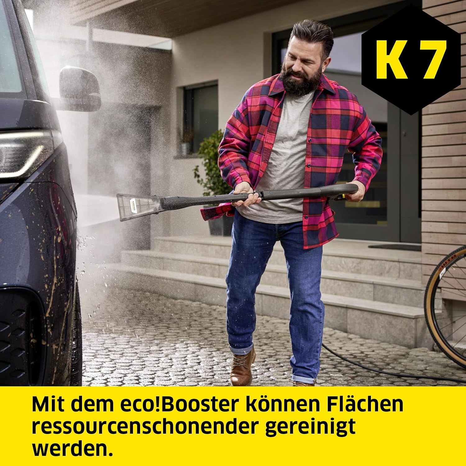 Krcher Hochdruckreiniger K 7 Premium Power Home, Druck: 180 bar, Durchfluss: 600 l/h, Flchenleistung: 60 m/h, Leistung: 3.000 W, Schlauchtrommel, mit Pistole, Dreckfrser, Strahlrohr – Bild 25