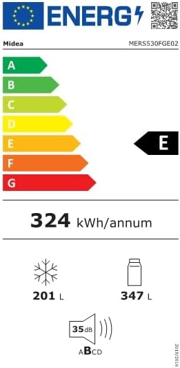 Midea KS-DDX 6.32 WT Side-by-Side Kühl-/Gefrierkombination/ 178,8 cm Hhe/ 254 kWh/Jahr/No Frost/Dual Inverter Compressor/mit 3in1 Wasser-/Eisspender und Wassertank, Dark Inox – Bild 69