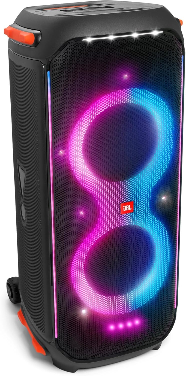 JBL PartyBox 710 - Schwarz – Trag - und rollbarer Bluetooth Party-Lautsprecher mit Lichteffekten – Spritzwassergeschützte, mobile Musikbox – Bild 9