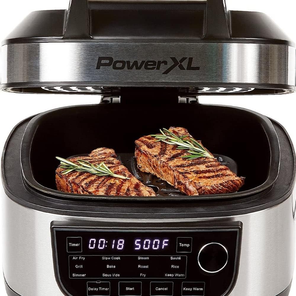 PowerXL MultiCooker - 12 in 1 Multikocher mit Warmhaltefunktion - Heißluftfritteuse, Backofen, Bratpfanne, Reiskocher uvm. - 5,7 Liter Fassungsvermögen - 12 Kochprogramme - Airfryer - Kaloriensparend – Bild 18