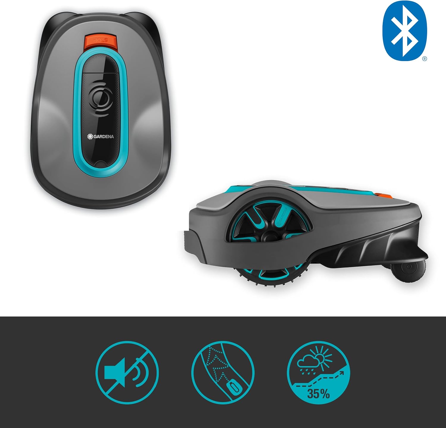 Gardena Mhroboter SILENO minimo 500 m: intelligenter Rasenmher mit optimaler Konnektivitt, mit Gardena Bluetooth App programmierbar, DE-Version (15202-20) – Bild 22