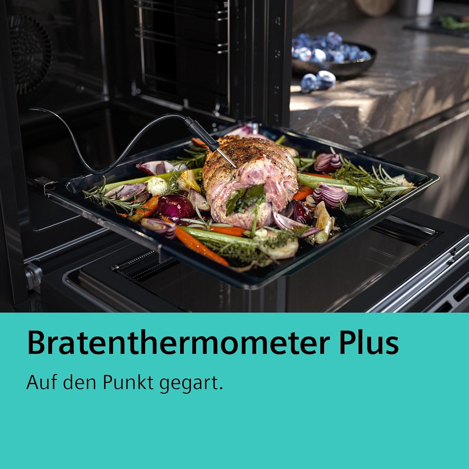 Siemens HB778G3B1,Q700 Smarter Einbau-Backofen, 60 x 60 cm, Made in Germany, Pyrolyse & Hydrolyse Selbstreinigung, Bratenthermometer, Air Fry, Backautomatik, Farbiger Touchscreen, 4D Heißluft, Schwarz – Bild 12