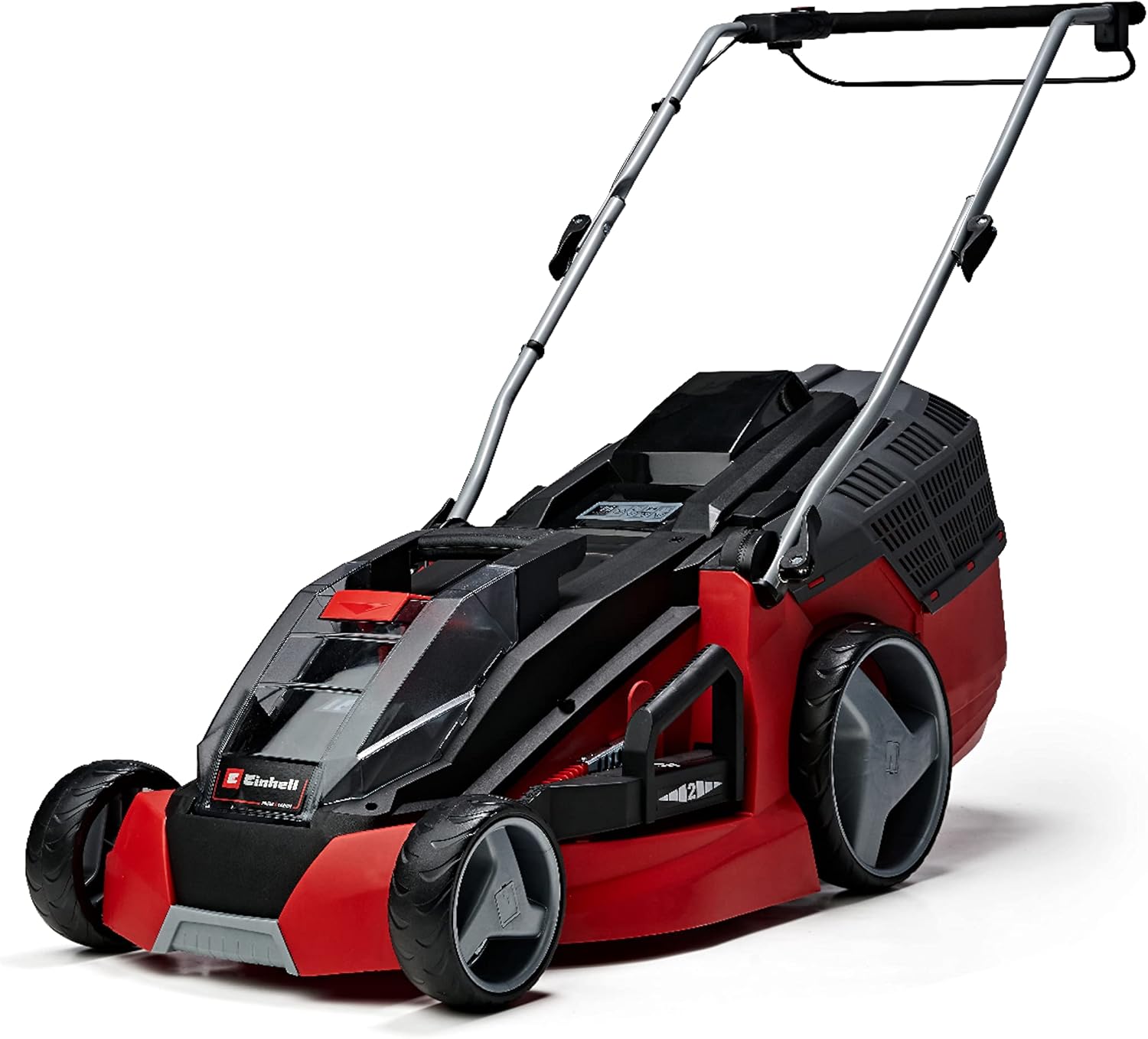 Einhell Akku-Rasenmäher GE-CM 43 Li M Kit Power X-Change (36V, 43 cm Schnittbreite, bis 600 m², Brushless, Mulch-Kit, 63L Fangkorb, 25-75 mm Schnitthöhe, inkl. 2x 4,0Ah + 2x Ladegerät) – Bild 5