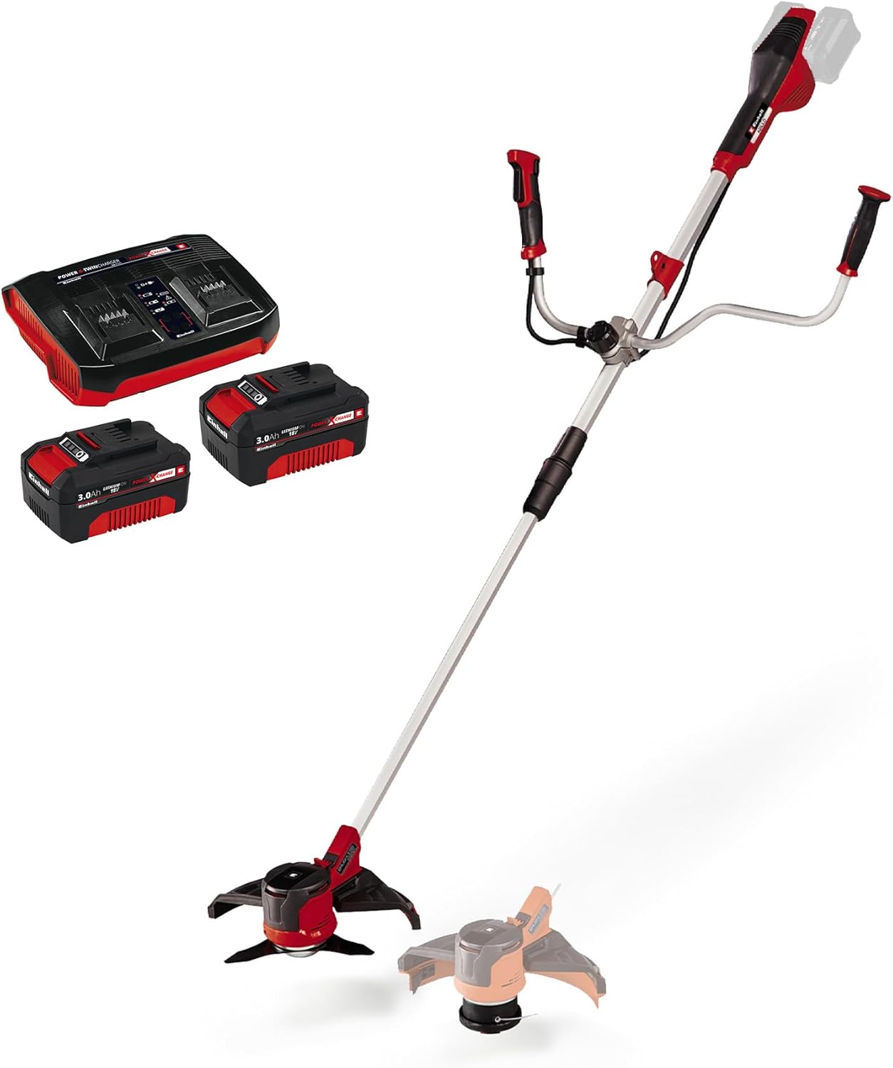 Einhell Akku-Sense Agillo 36/255 BL Power X-Change (Li-Ion, 2 x 18 V, Brushless Front-Motor, elektronische Drehzahlregulierung, Zweihandgriff, Split Shaft, ohne Akku und Ladegerät) – Bild 5