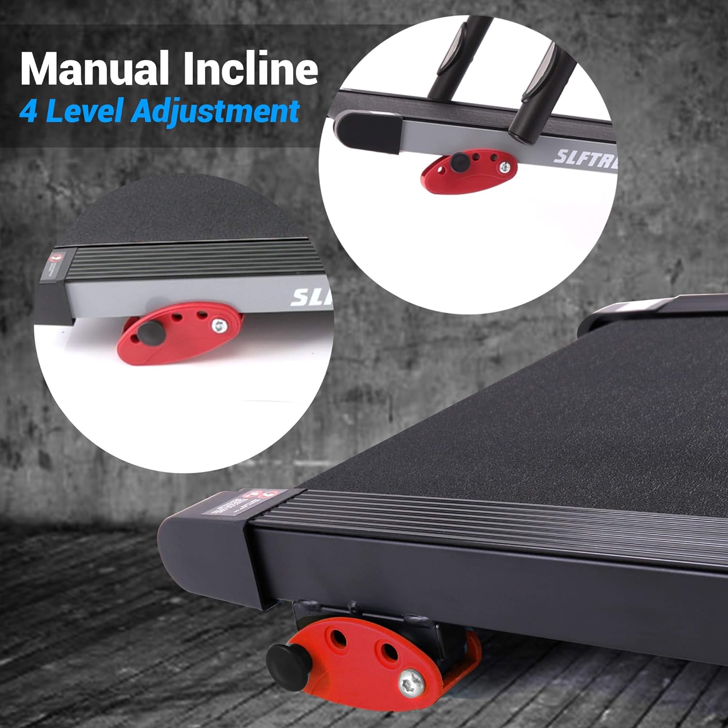 SereneLife Laufband für zuhause - Walking Pad klappbar, Running pad, mit LED-Anzeige,Treadmill for Home, Bluetooth App Sync, Digital Fitness, Walkpad mit Steigung, bis zu 10km/h – Bild 13