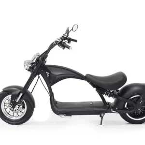 Mangosteen M1P Elektro-Chopper in Mattschwarz – 2000W Bürstenloser Motor, 60 km/h Hchstgeschwindigkeit
