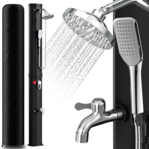 Sonnewelt 60L Solardusche Gartendusche Inkl. Schutzhaube und Handbrause