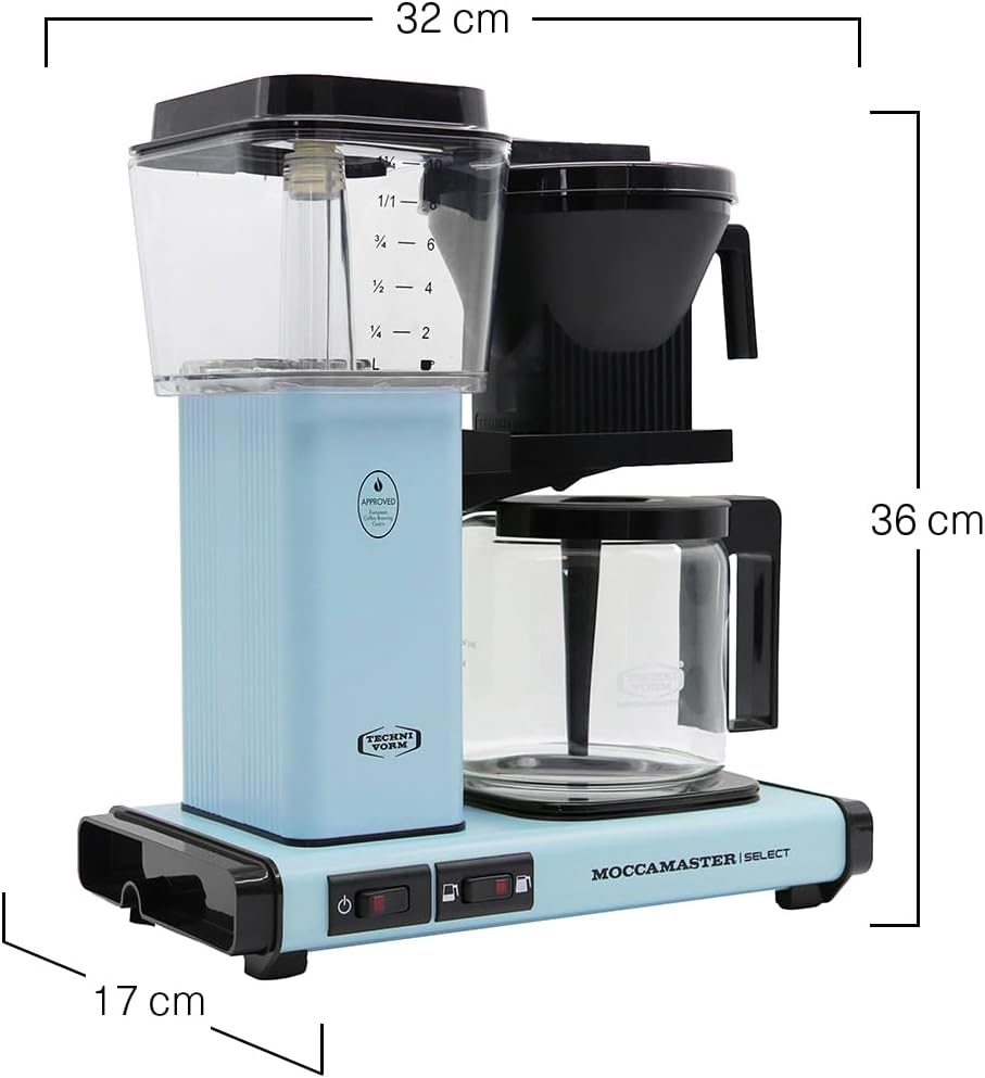 Moccamaster KBG Select, Kaffeemaschine, Retro Kaffeemaschine, Filterkaffee, Off-White, 1.25L – Bild 73