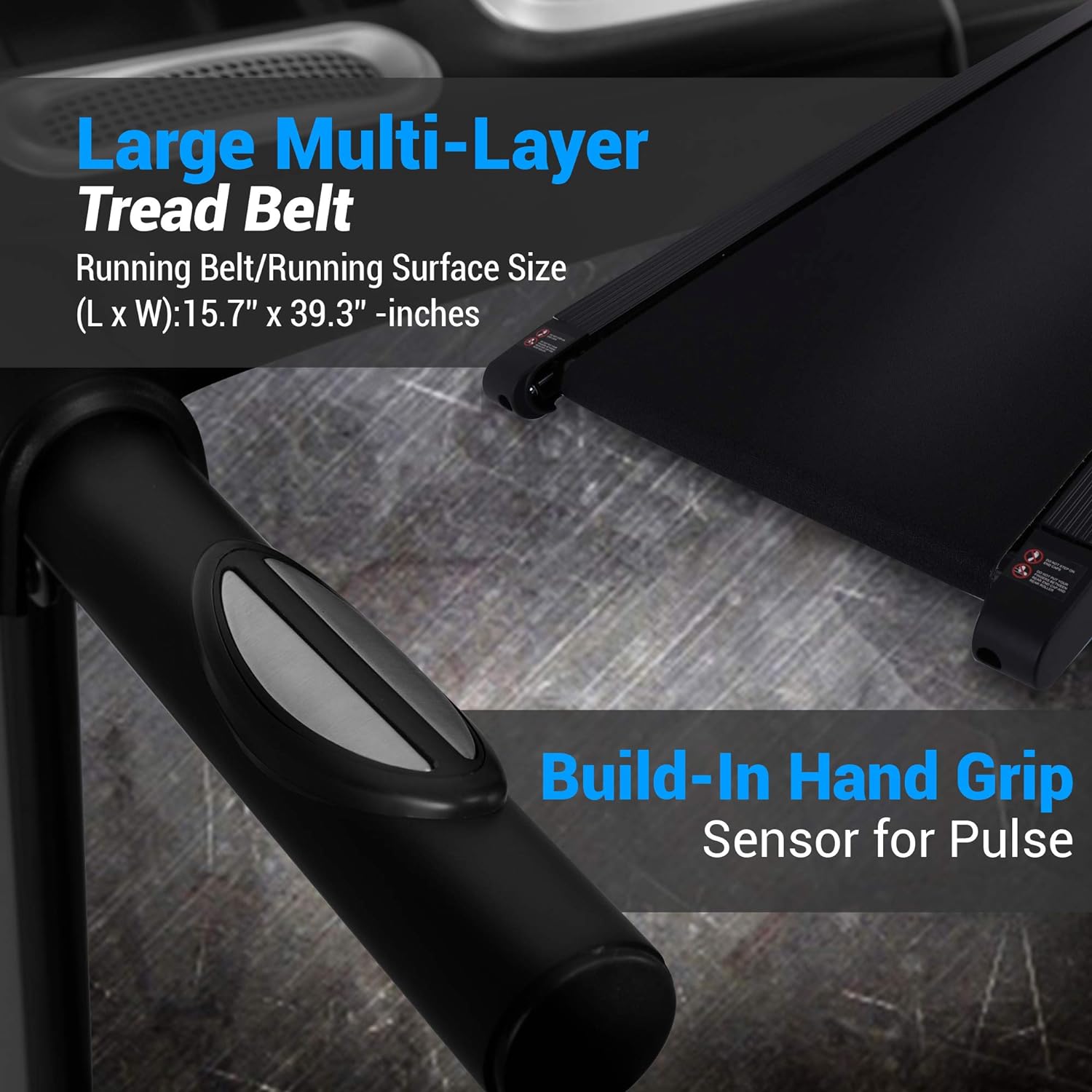 SereneLife Laufband für zuhause - Walking Pad klappbar, Running pad, mit LED-Anzeige,Treadmill for Home, Bluetooth App Sync, Digital Fitness, Walkpad mit Steigung, bis zu 10km/h – Bild 12