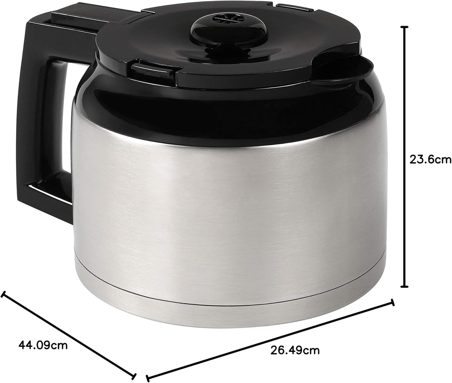Melitta AromaFresh - Filterkaffeemaschine - mit Glaskanne - integriertes Mahlwerk - Timer Funktion - 10 Tassen - Pure Black – Bild 59