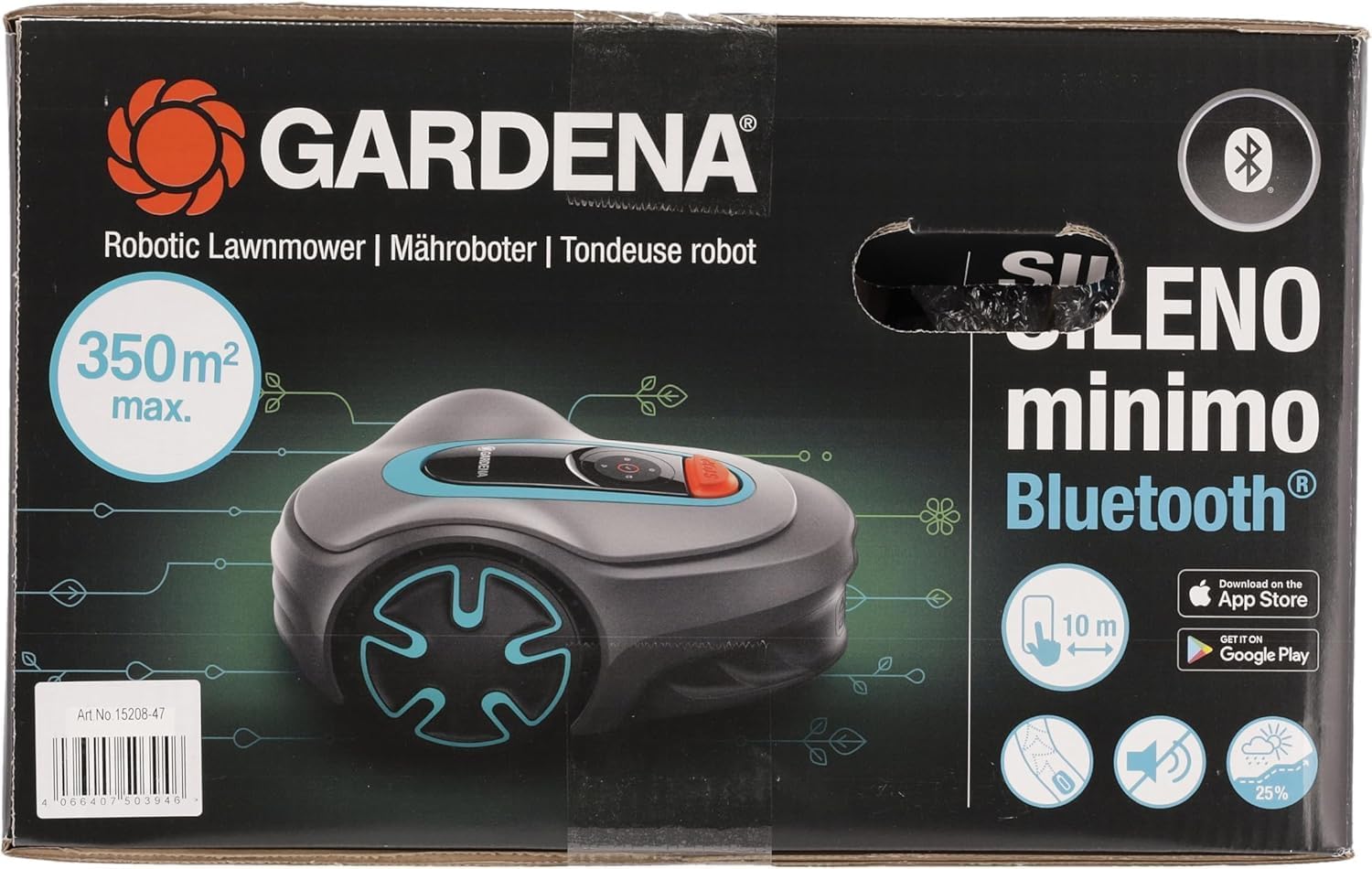 Gardena Mhroboter SILENO minimo 500 m: intelligenter Rasenmher mit optimaler Konnektivitt, mit Gardena Bluetooth App programmierbar, DE-Version (15202-20) – Bild 11