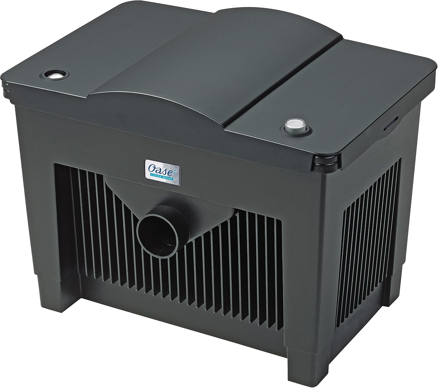OASE 57377 Durchlauffilter BioSmart UVC 16000 geeignet für Teiche bis 16 m³, Filtersystem, Filterset inkl Filtermaterial und UVC Klärer, Schwarz – Bild 2