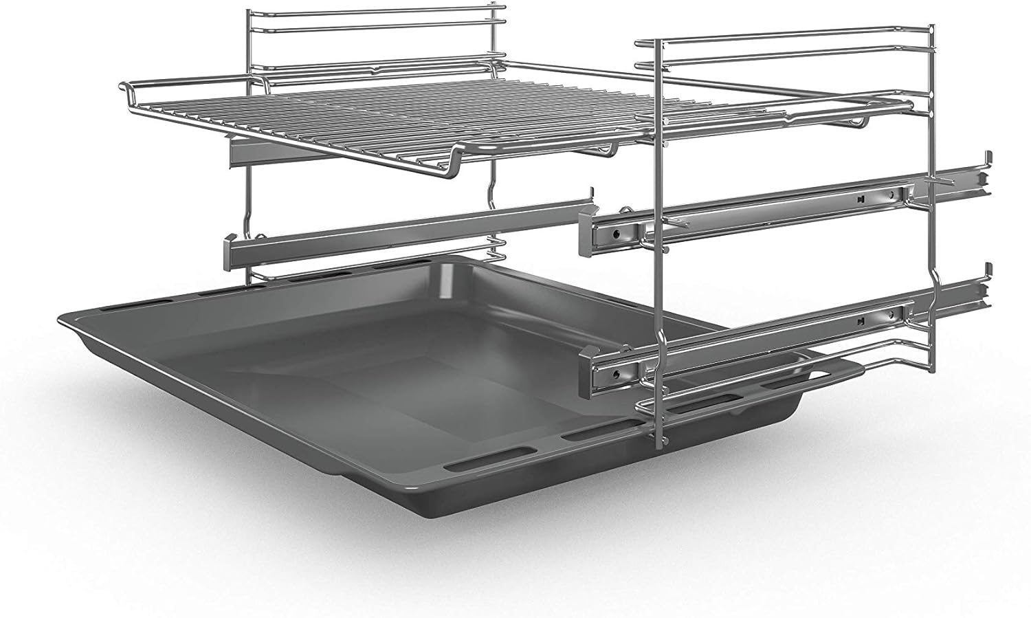 Bosch HKR39C250 Serie 4 Elektro-Standherd, 60 cm breit, EcoClean Direct Reinigungshilfe, 3D Heißluft Backen auf 3 Ebenen, LED-Display-Steuerung, erweiterbare Kochzone für großes Kochgeschirr – Bild 15