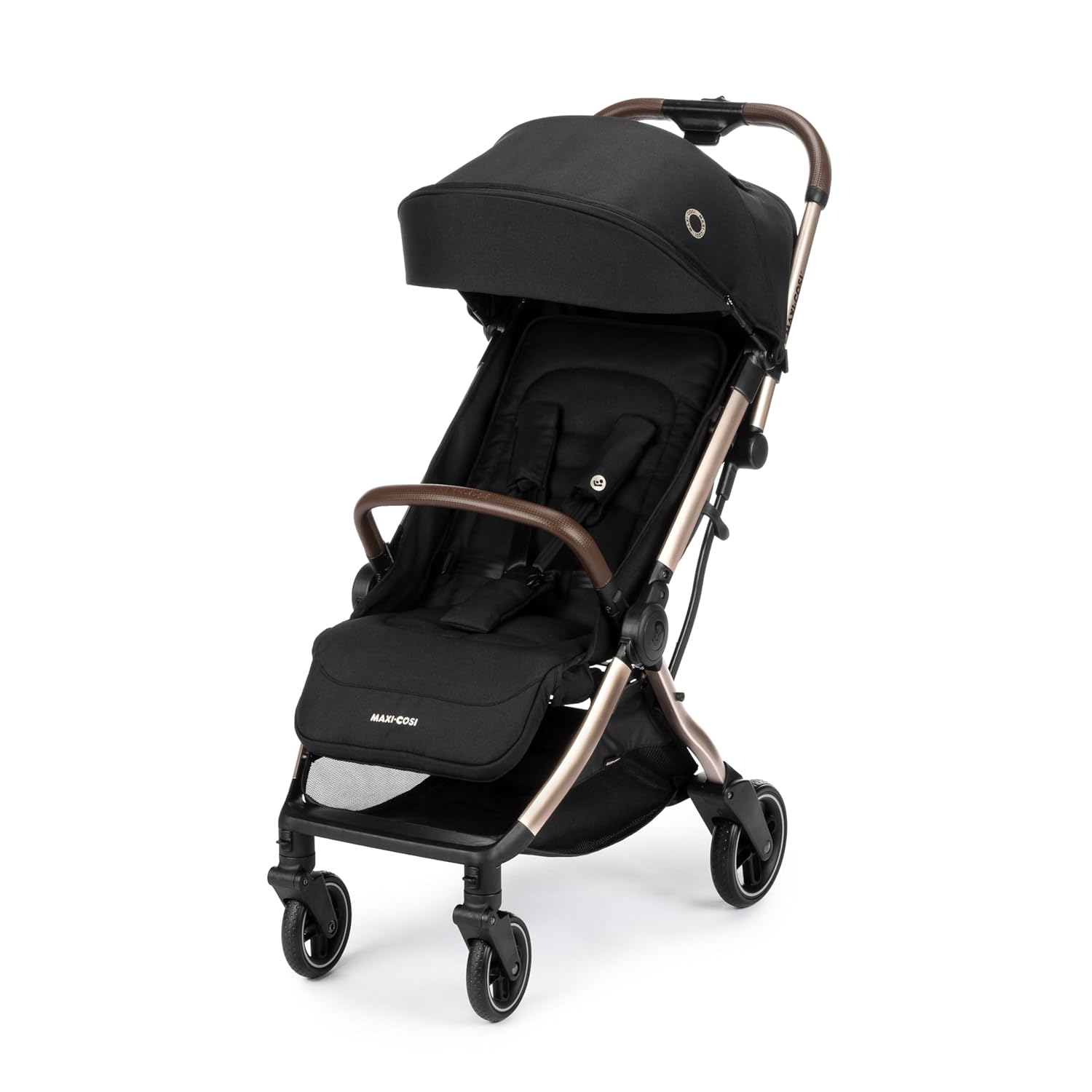 Maxi-Cosi Lara2 Baby Kinderwagen, 0–4 Jahre, 0–22 kg, federleichter, kompakter Buggy, 3 Liegepositionen, flache Liegeposition, klein zusammenklappbar, Schultergurt, Essential Graphite – Bild 2