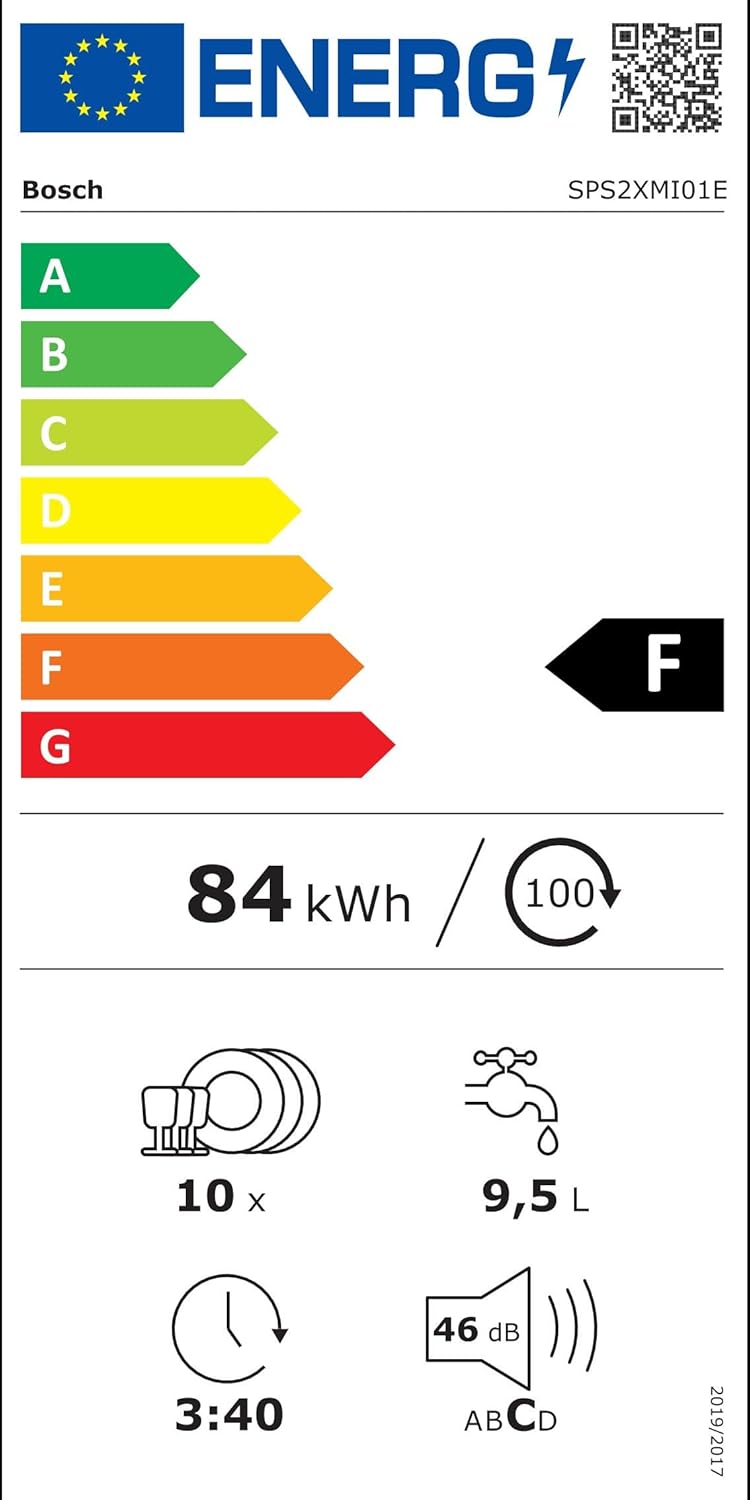 Bosch SPV2IKX10E Serie 2 Smarter Geschirrspüler vollintegriert, 45 cm breit, Besteckkorb, Extra Trocknen auf Knopfdruck, InfoLight roter Lichtpunkt am Boden, AquaStop Schutz gegen Wasserschäden, Weiß – Bild 36