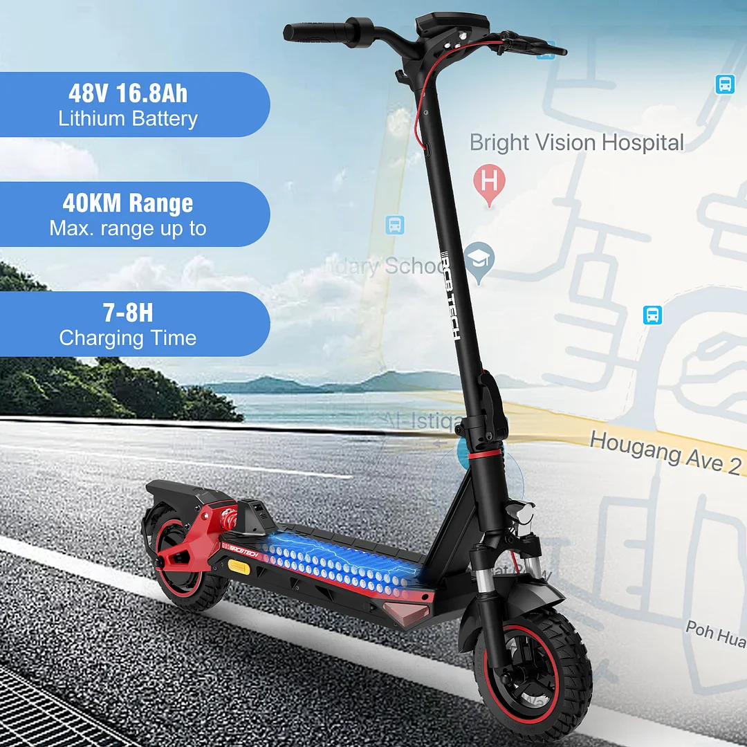 RCBTECH R10S Electric Scooter – 16.8Ah, 500W, APP-Integration – Bild 5
