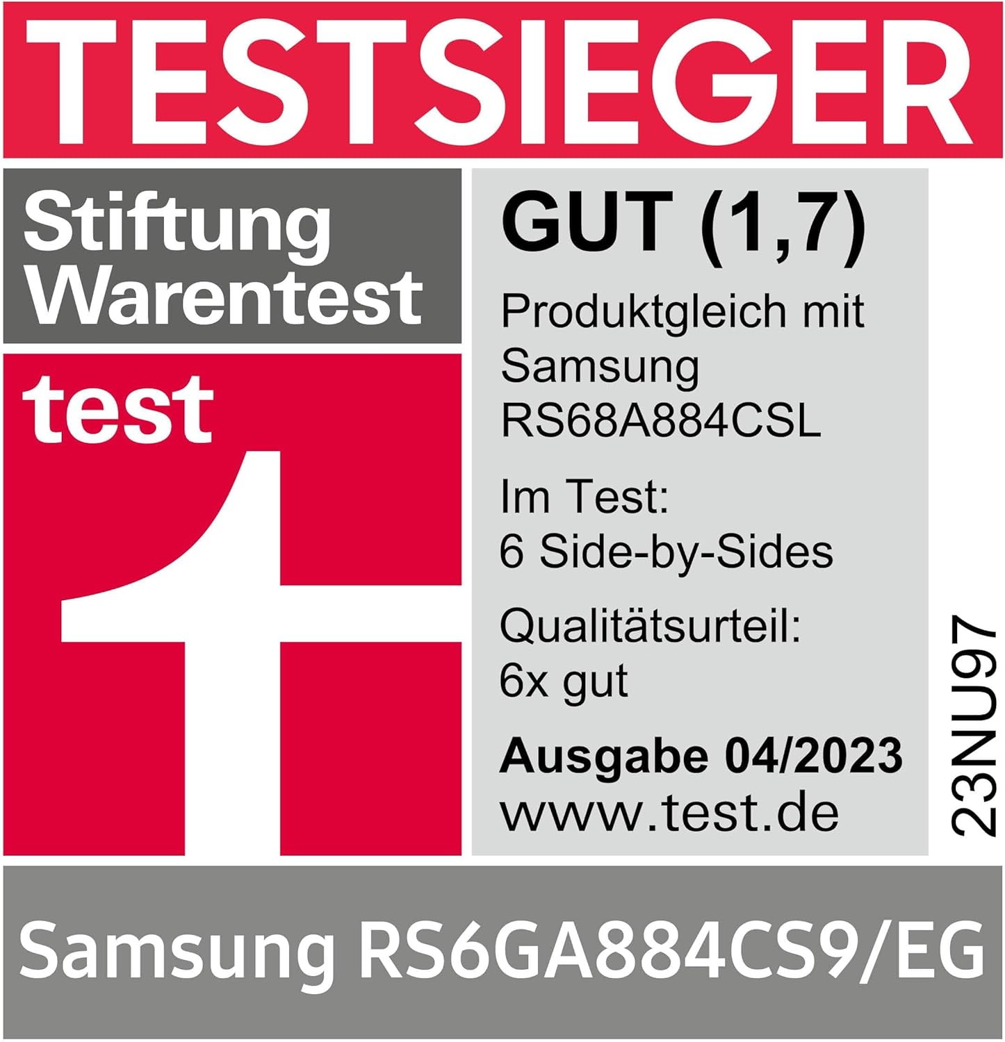 Samsung Side-by-Side-Kühlschrank mit Gefrierfach, 178 cm, 635 l, AI Energy Mode, Wasser- und Eisspender, No Frost+, Premium Black Steel, RS6GA854CB1/EG – Bild 3