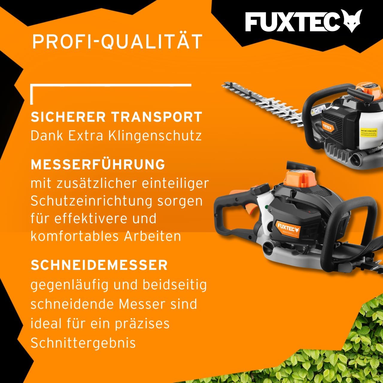 Fuxtec Benzin Heckenschere Profi FX-MHP126 mit XXL-Schwertlänge 800 mm Schwert Freischneider – Bild 14