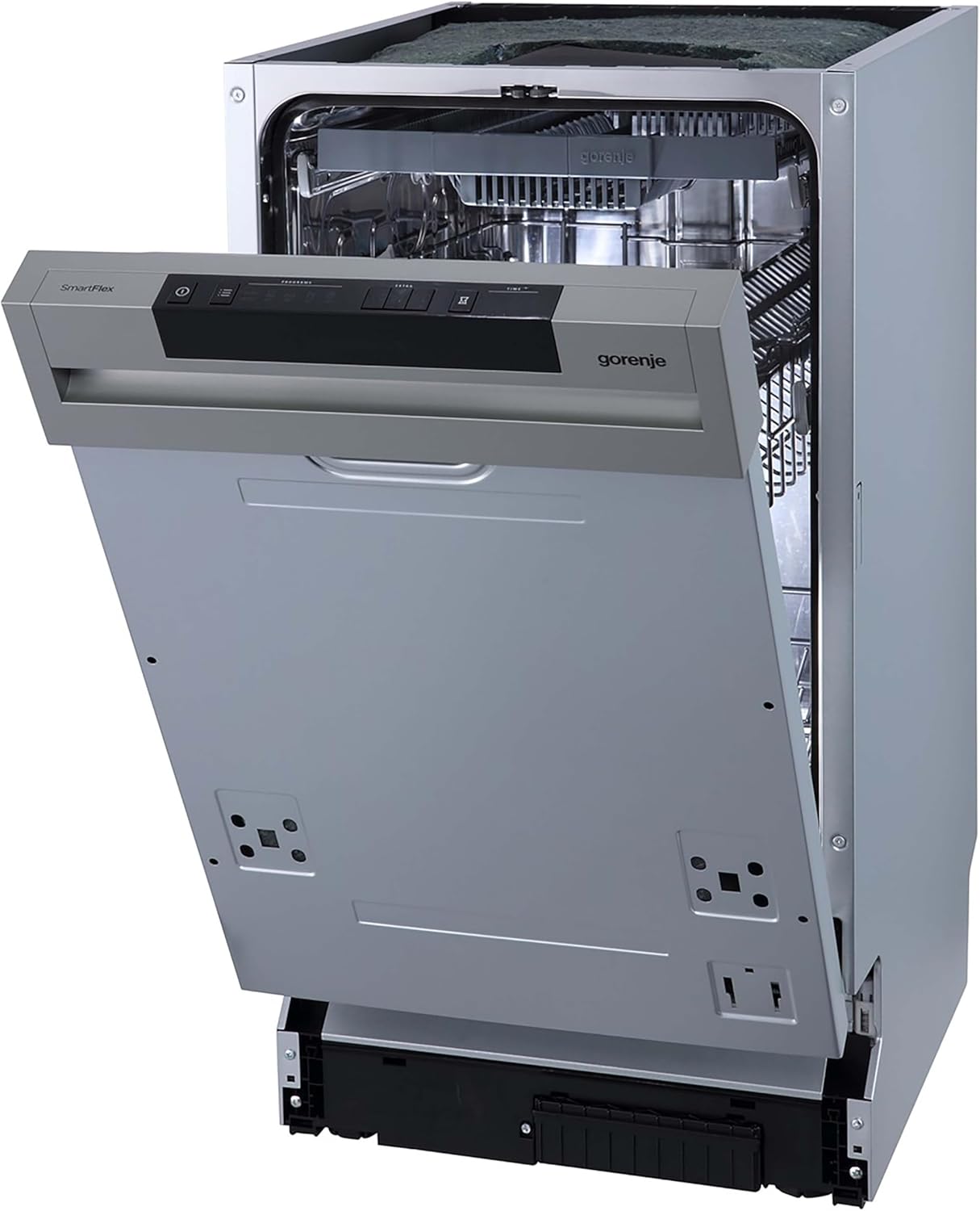 Gorenje GI 520 E15X Teilintegrierbarer Geschirrspüler / 45cm / 9 Maßgedecke / 5 Programme / 1h Reinigungsprogramm / höhenverstellbarer Oberkorb / vollständiger Überlaufschutz, Eingebaut, Edelstahl – Bild 44
