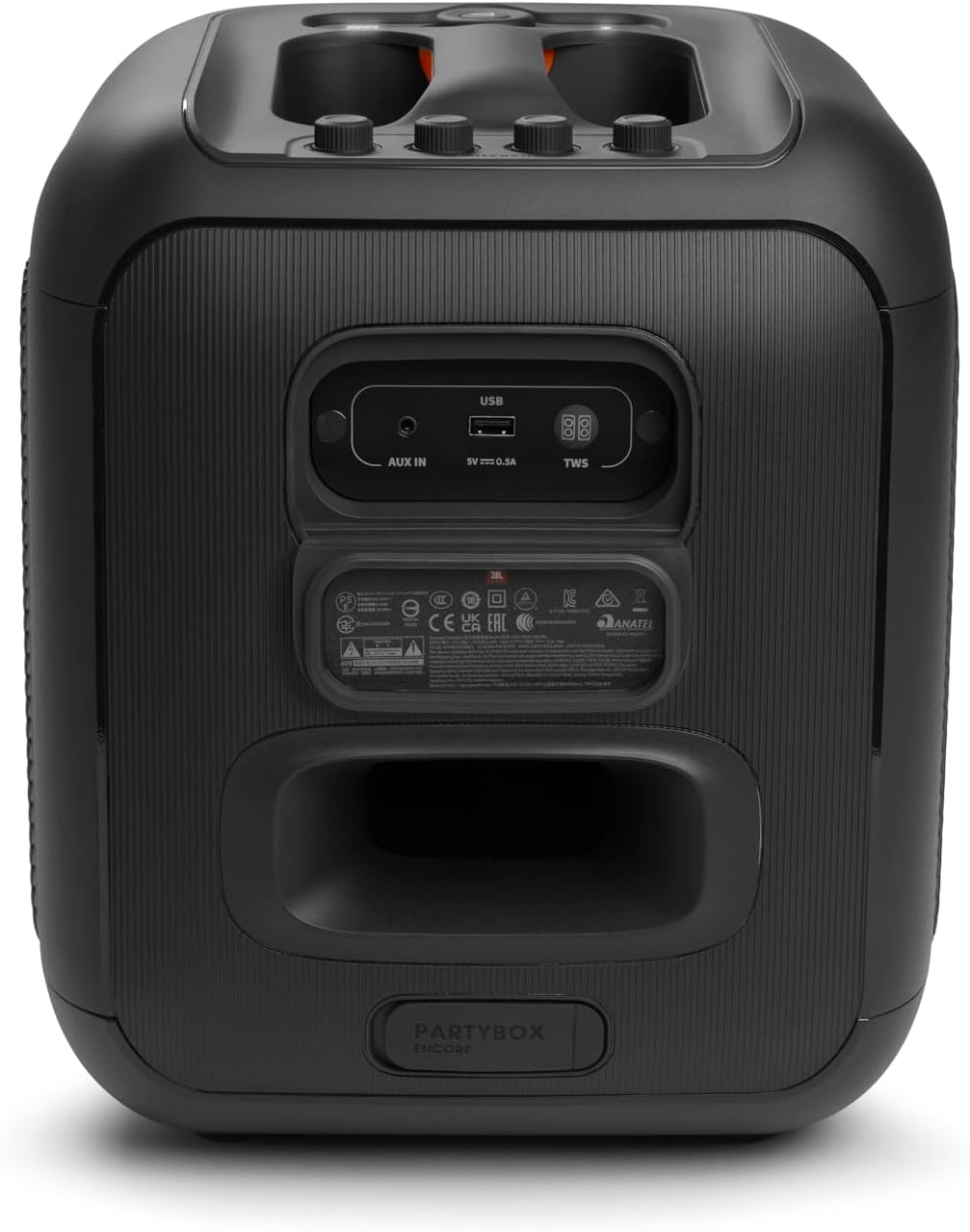 JBL PartyBox Encore – Tragbarer Party-Lautsprecher für drinnen und draußen – Mit eingebauten Lichtern, IPX4-Design und tiefem Bass – 10 Stunden Laufzeit – Schwarz – Bild 12