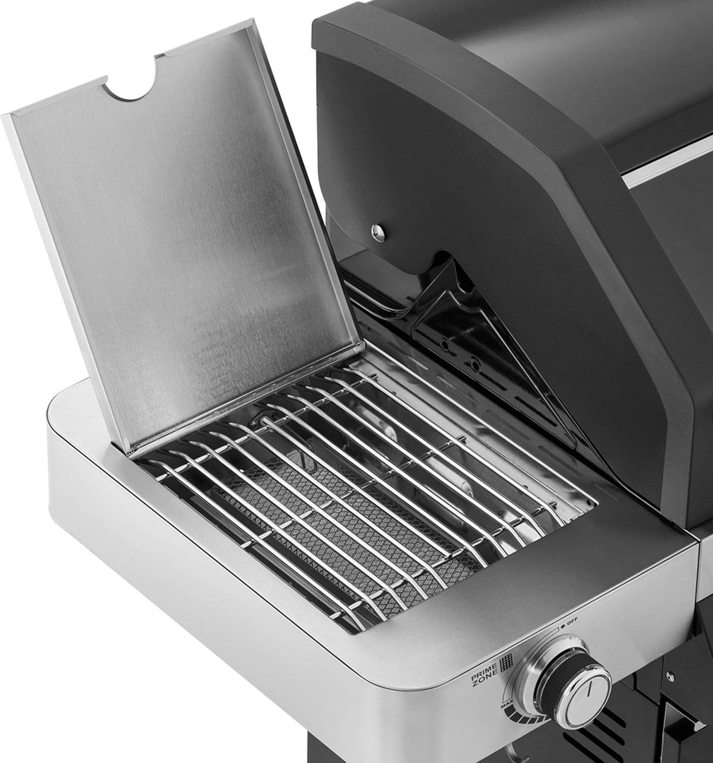 RÖSLE Elektrogrill BBQ-Portable Videro E2-P, tragbarer Tischgrill mit 2 Brennern, Warmhalterost und Deckel mit Glaseinsatz, pulverbeschichteter Stahl, schwarz/silbern – Bild 50