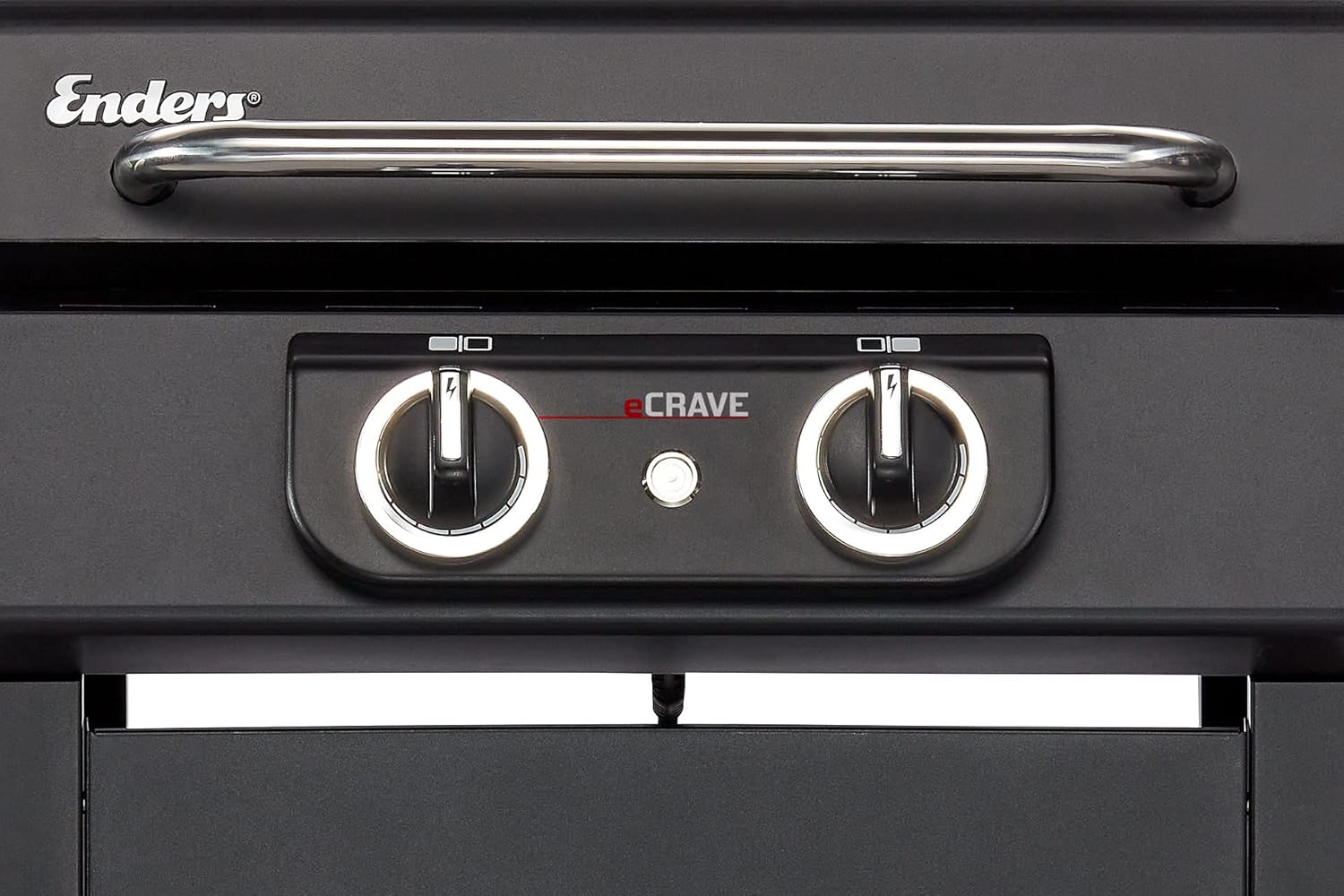 Enders® Elektrogrill eCRAVE 2, mit Gussrost, Grillwagen mit viel Stauraum, SIMPLE CLEAN™ Reinigungssystem, 2 leistungsstarke Heizelemente, formstabile Garhaube mit integriertem Thermometer #97116 – Bild 6
