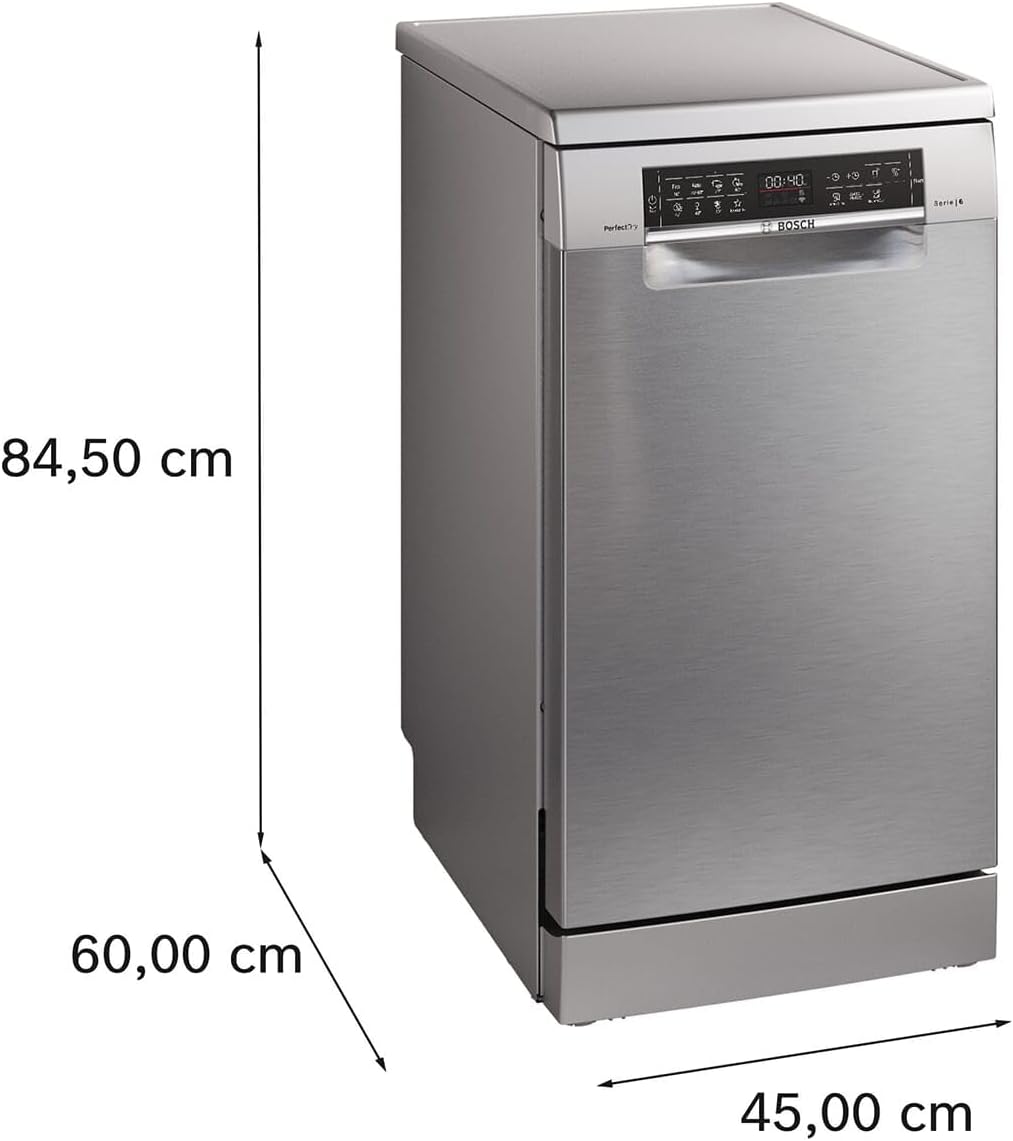 Bosch SPV2IKX10E Serie 2 Smarter Geschirrspüler vollintegriert, 45 cm breit, Besteckkorb, Extra Trocknen auf Knopfdruck, InfoLight roter Lichtpunkt am Boden, AquaStop Schutz gegen Wasserschäden, Weiß – Bild 53