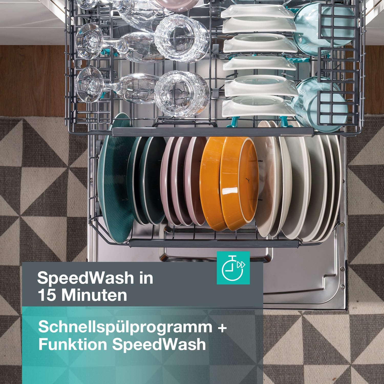 Gorenje GI 520 E15X Teilintegrierbarer Geschirrspüler / 45cm / 9 Maßgedecke / 5 Programme / 1h Reinigungsprogramm / höhenverstellbarer Oberkorb / vollständiger Überlaufschutz, Eingebaut, Edelstahl – Bild 25