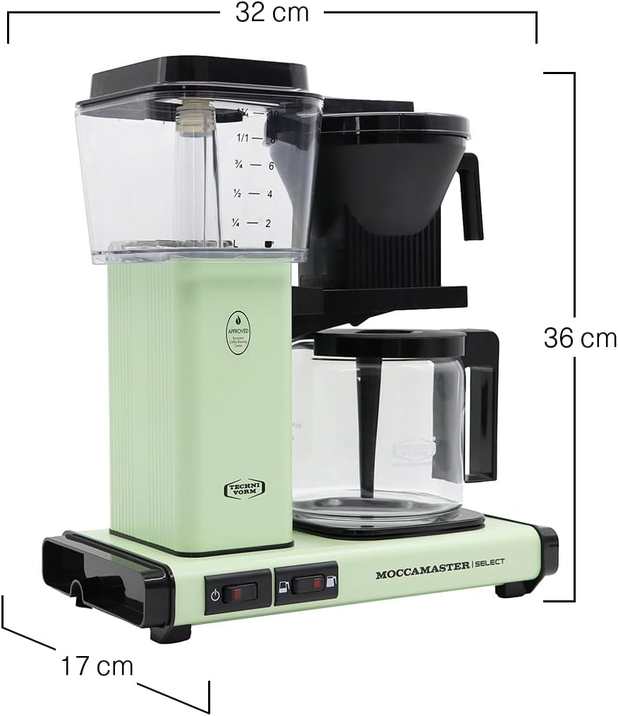 Moccamaster KBG Select, Kaffeemaschine, Retro Kaffeemaschine, Filterkaffee, Off-White, 1.25L – Bild 46