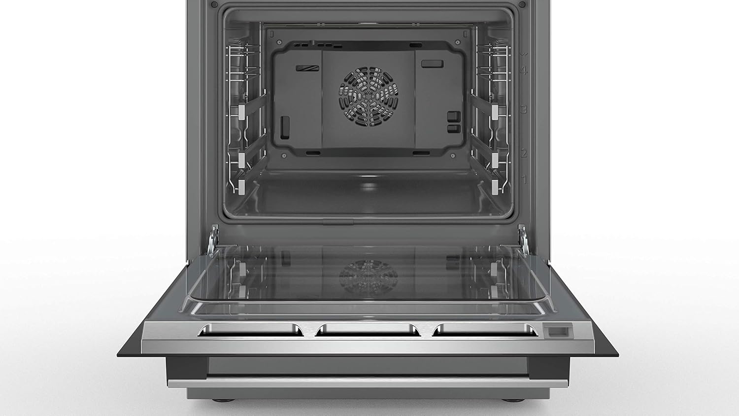 Bosch HKR39C250 Serie 4 Elektro-Standherd, 60 cm breit, EcoClean Direct Reinigungshilfe, 3D Heißluft Backen auf 3 Ebenen, LED-Display-Steuerung, erweiterbare Kochzone für großes Kochgeschirr – Bild 18