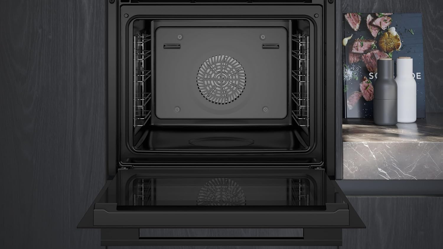 Siemens HB778G3B1,Q700 Smarter Einbau-Backofen, 60 x 60 cm, Made in Germany, Pyrolyse & Hydrolyse Selbstreinigung, Bratenthermometer, Air Fry, Backautomatik, Farbiger Touchscreen, 4D Heißluft, Schwarz – Bild 60