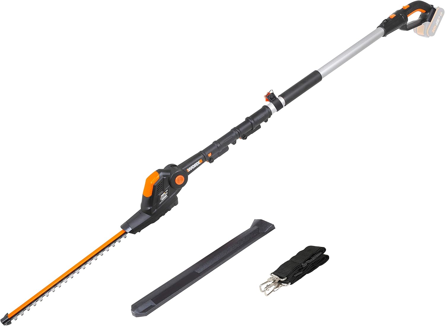 WORX WG252E.9 Akku Teleskop Heckenschere - 45cm Schnittbreite - 10-Fach Verstellbarer Teleskopstiel bis 3,20 Meter Hhe - PowerShare kompatibel - Ohne Akku & Ladegert – Bild 12