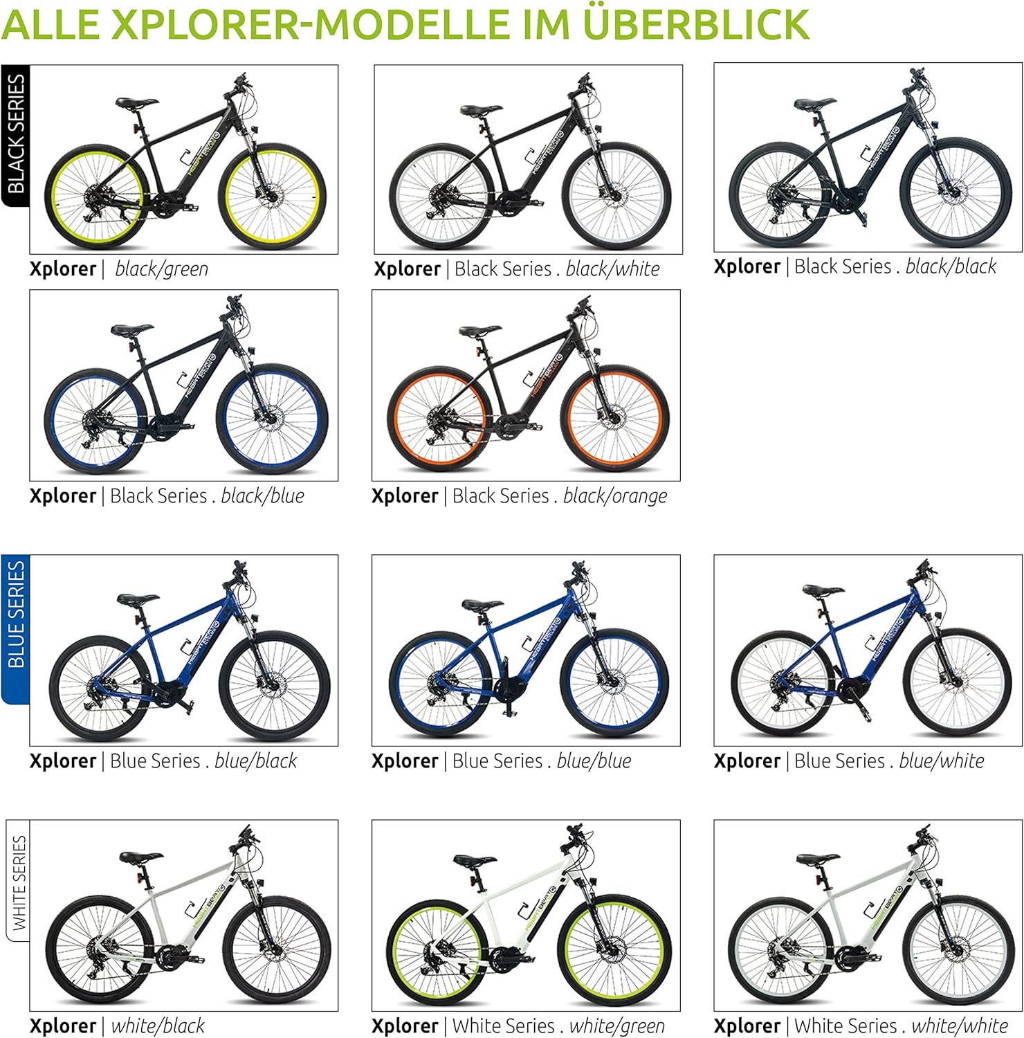 Highphoria Elektrofahrrad Erwachsene, 250W 25 km/h E-Bike mit Batterie, Starker Motor, Kettenschaltung, E-Mountainbike mit Hydraulische Federgabel Pedelec für Damen & Herren – Bild 5