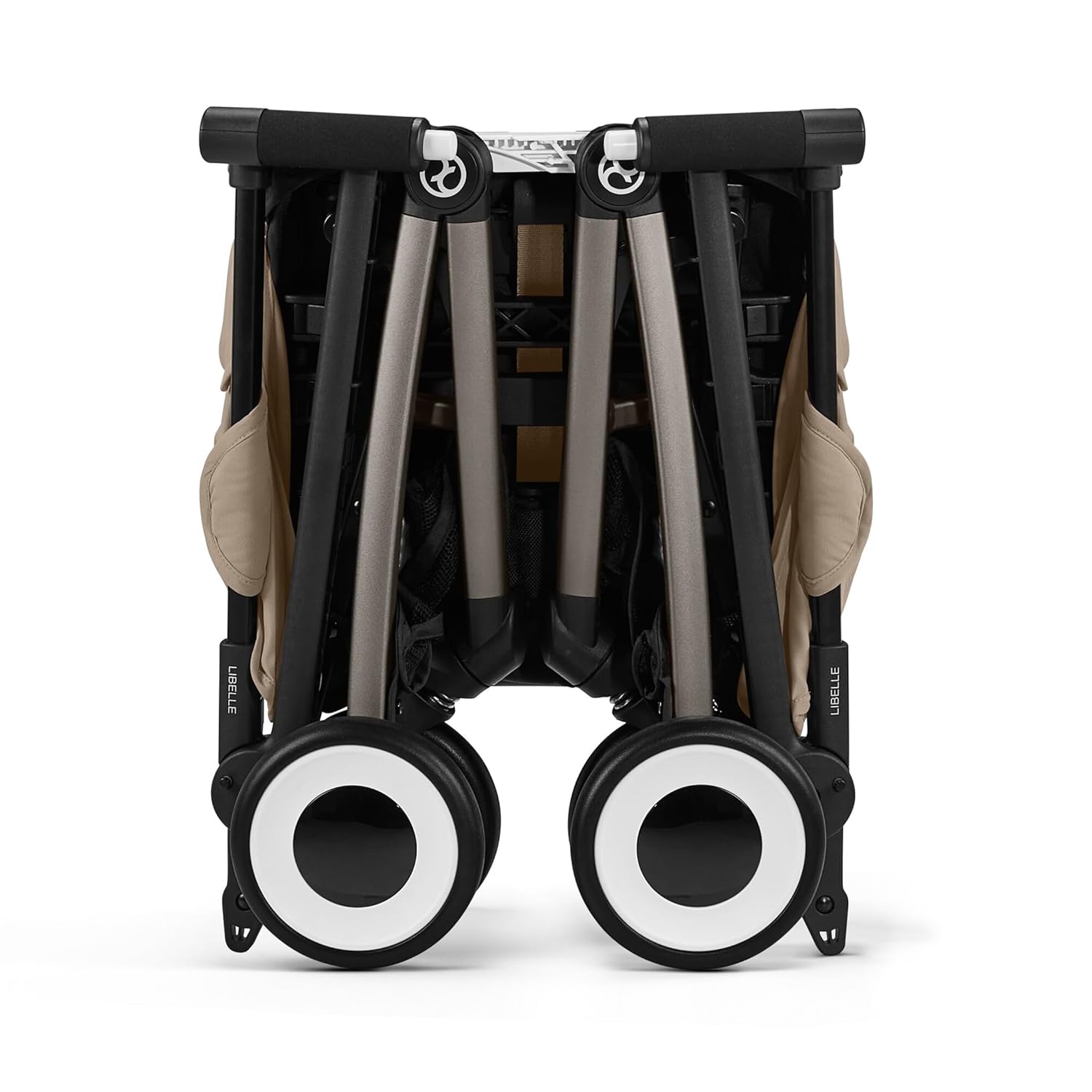 CYBEX Gold Kinderwagen Libelle mit One-Pull Harness, Von ca. 6 Monaten bis ca. 4 Jahre (max. 22 kg), Ultraleicht (nur 6 kg), Almond Beige (Beige mit taupefarbenem Rahmen) – Bild 11