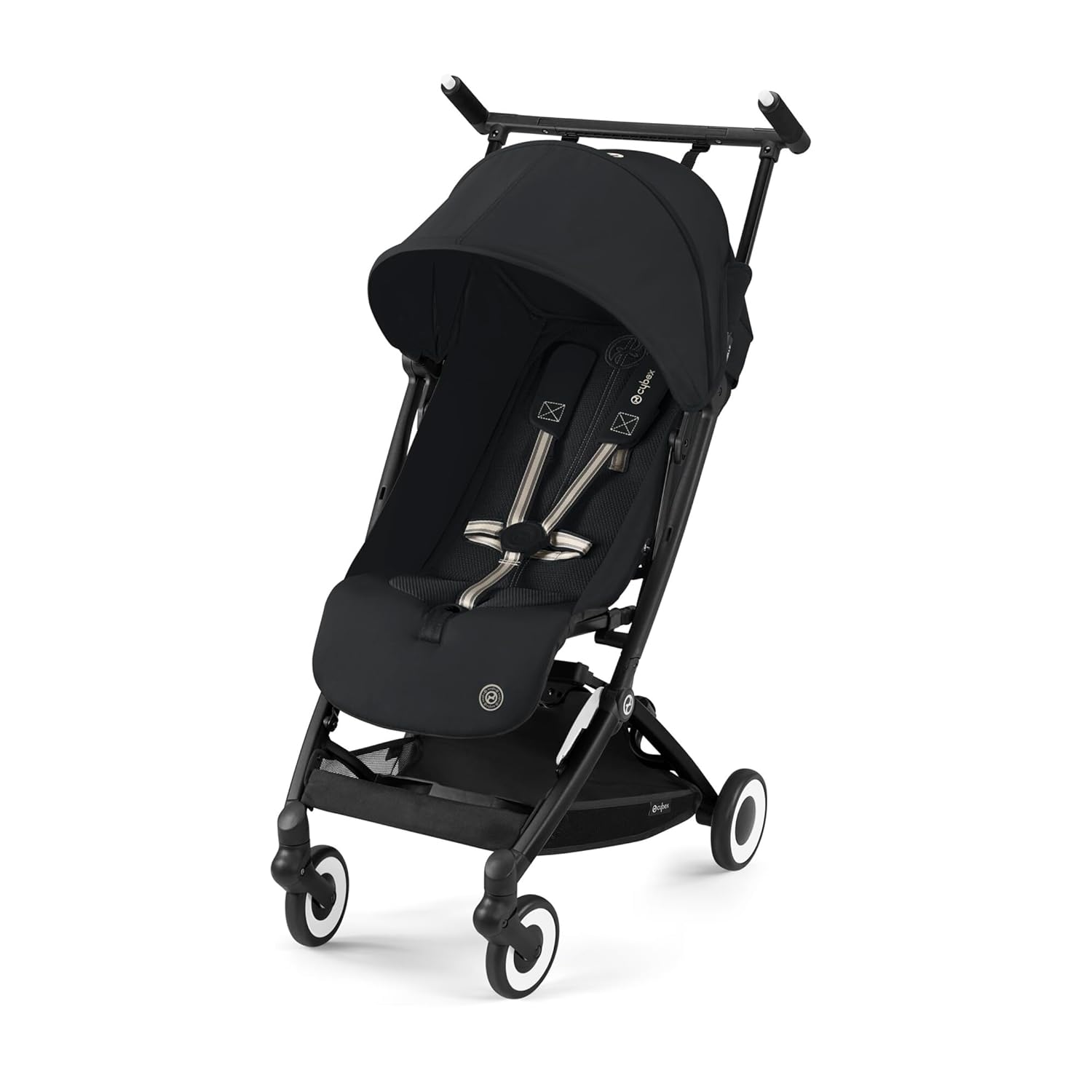 CYBEX Gold Kinderwagen Libelle mit One-Pull Harness, Von ca. 6 Monaten bis ca. 4 Jahre (max. 22 kg), Ultraleicht (nur 6 kg), Almond Beige (Beige mit taupefarbenem Rahmen) – Bild 8
