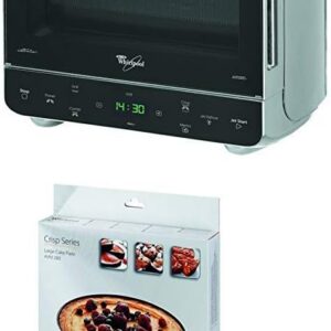 Whirlpool MAX 38 SL Kombination Grill und Mikrowelle / 700 W / 13 L Garraum / Crisp Funktion / Super-Kompakt Design besonders platzsparend in Ecken / Grill / Schnellauftau-Funktion, Silber