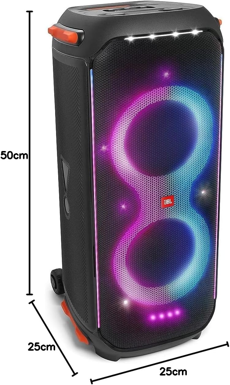 JBL PartyBox 710 - Schwarz – Trag - und rollbarer Bluetooth Party-Lautsprecher mit Lichteffekten – Spritzwassergeschützte, mobile Musikbox – Bild 36