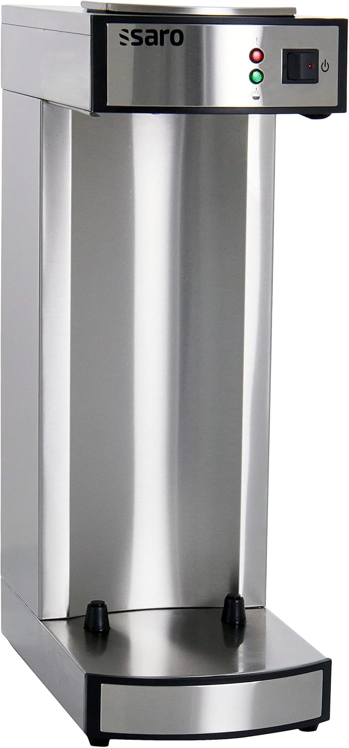 Saro Thermo Kaffeemaschine mit Korbfilter und Thermoskanne Industriekaffeemaschine mit Pumpkanne (2,2 Liter, ca. 10 Tassen Kaffee, Brüh- & Warmhaltefunktion), silber – Bild 7
