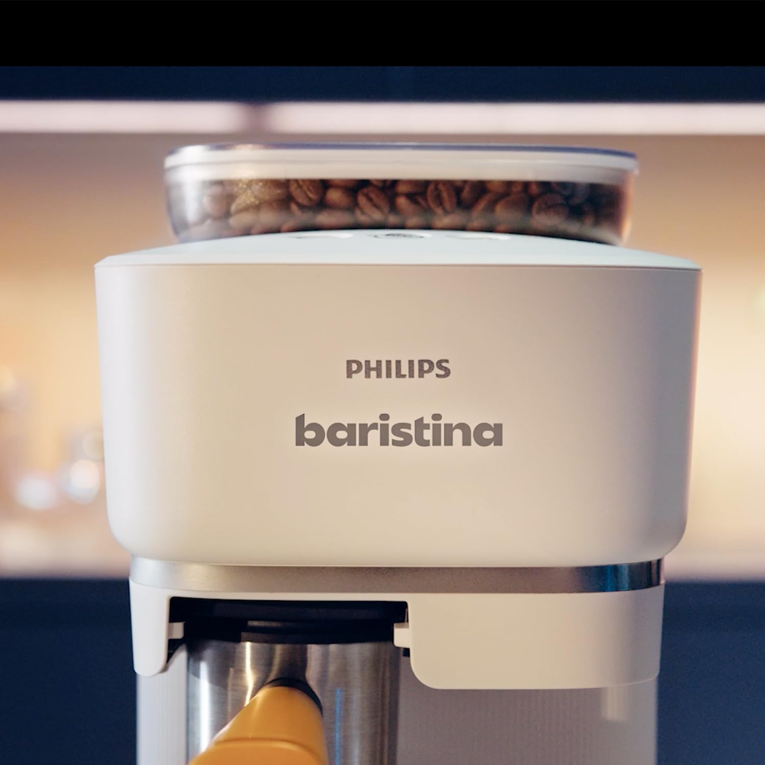 Philips Baristina Espressomaschine - Real Espresso- made simple. Kompakte Kaffeemaschine- Naturweiß mit weißem Siebträger- 16-bar-Pumpendruck- automatisches Mahlwerk- Cafe Crema (BAR300/00) – Bild 35