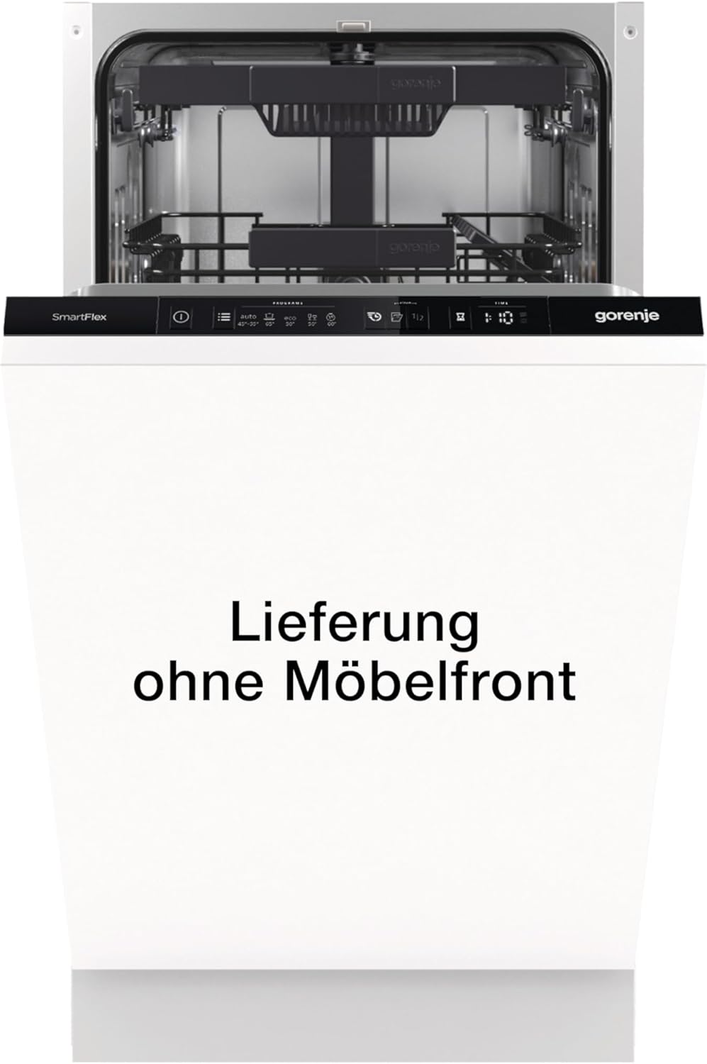Gorenje GI 520 E15X Teilintegrierbarer Geschirrspüler / 45cm / 9 Maßgedecke / 5 Programme / 1h Reinigungsprogramm / höhenverstellbarer Oberkorb / vollständiger Überlaufschutz, Eingebaut, Edelstahl – Bild 2