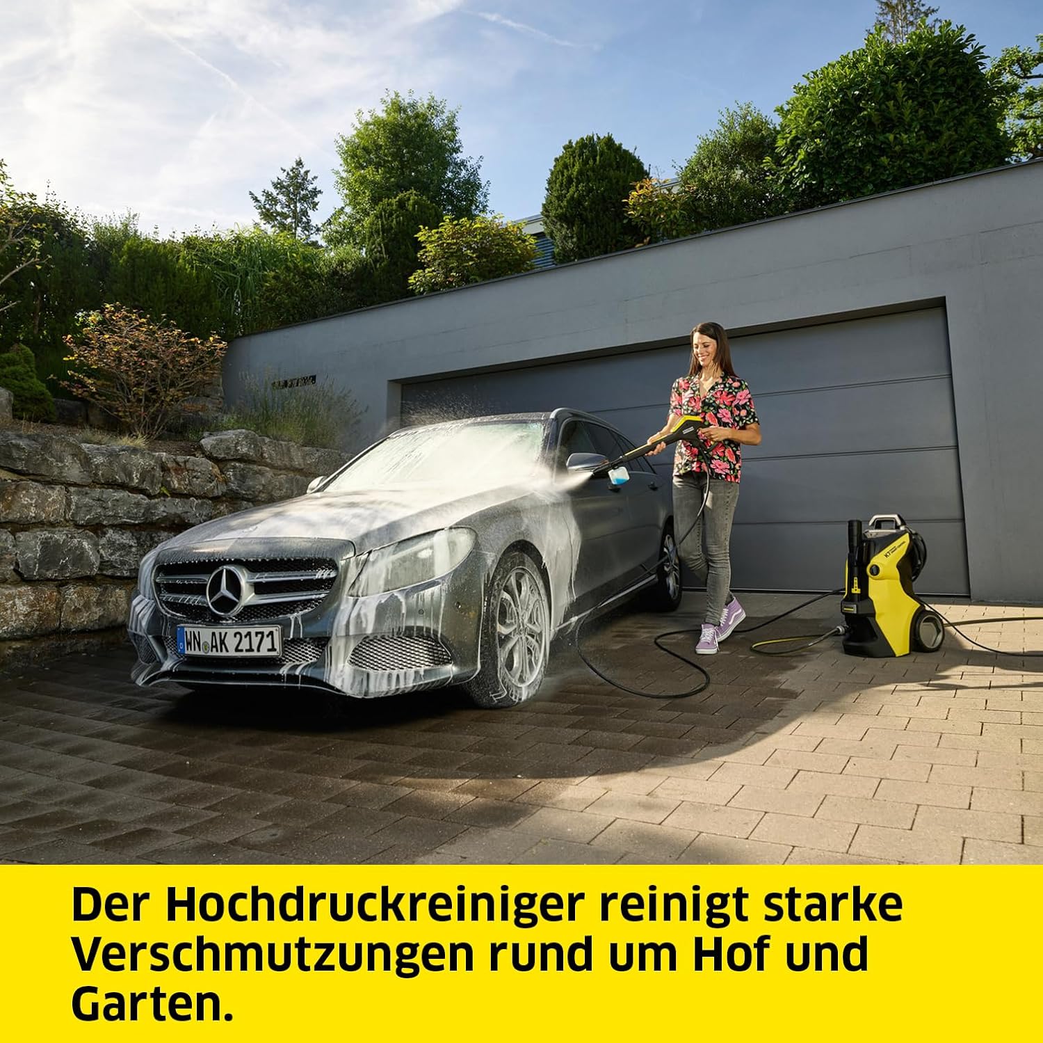 Krcher Hochdruckreiniger K 7 Premium Power Home, Druck: 180 bar, Durchfluss: 600 l/h, Flchenleistung: 60 m/h, Leistung: 3.000 W, Schlauchtrommel, mit Pistole, Dreckfrser, Strahlrohr – Bild 24