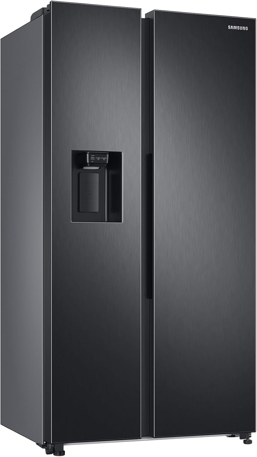 Samsung Side-by-Side-Kühlschrank mit Gefrierfach, 178 cm, 635 l, AI Energy Mode, Wasser- und Eisspender, No Frost+, Premium Black Steel, RS6GA854CB1/EG – Bild 4