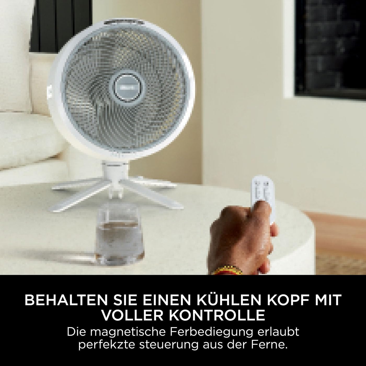 Shark FlexBreeze Ventilator Leise, Hybrid Ventilator Kabelgebunden & Kabellos, Tragbar, für Innen- und Außenbereich, UV- & Wasserbeständig, Ultraleistungsstark, Ultraleise, Weiß FA220EU – Bild 8