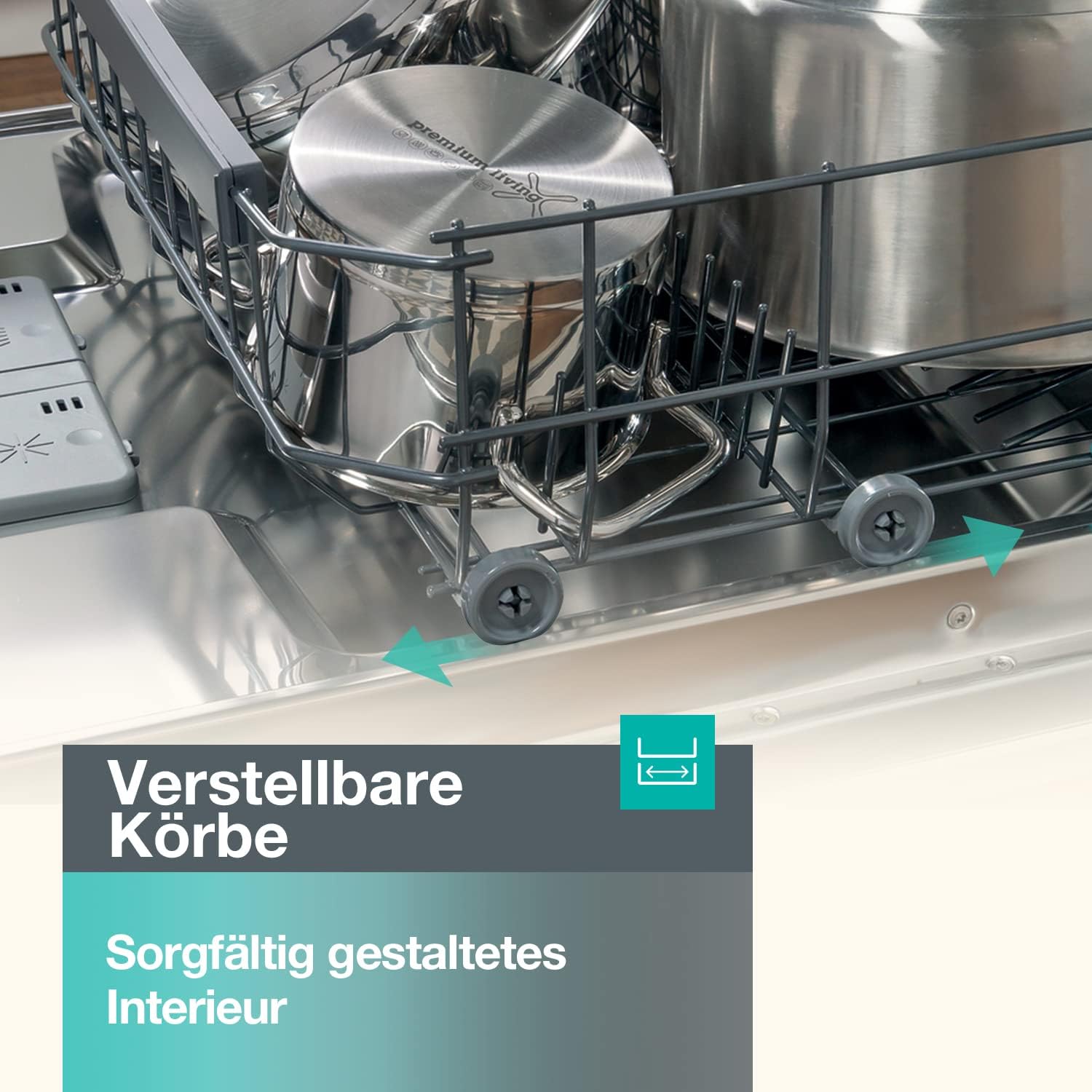 Gorenje GI 520 E15X Teilintegrierbarer Geschirrspüler / 45cm / 9 Maßgedecke / 5 Programme / 1h Reinigungsprogramm / höhenverstellbarer Oberkorb / vollständiger Überlaufschutz, Eingebaut, Edelstahl – Bild 23