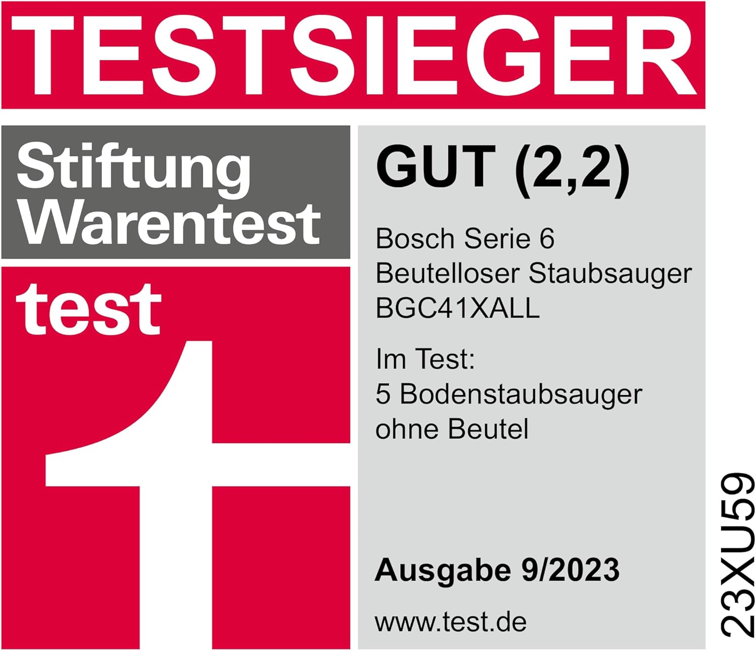 Bosch Staubsauger beutellos Serie 6 BGC41X36, Bodenstaubsauger, ideal für Allergiker, Hygiene-Filter, Bodendüse für Parkett, Teppich, Fliesen, Starke Saugleistung, leise, 700 W, blau – Bild 13