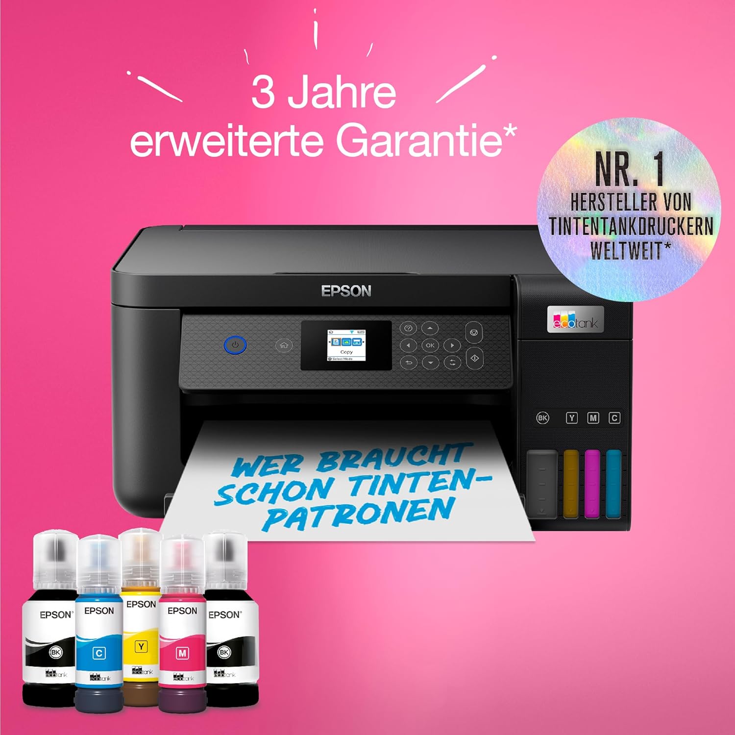 Epson EcoTank ET-2870 A4-Multifunktions-Wi-Fi-Tintentankdrucker, mit einem im Lieferumfang enthaltenen Vorrat an Tinten bis zu 3 Jahren – Bild 40