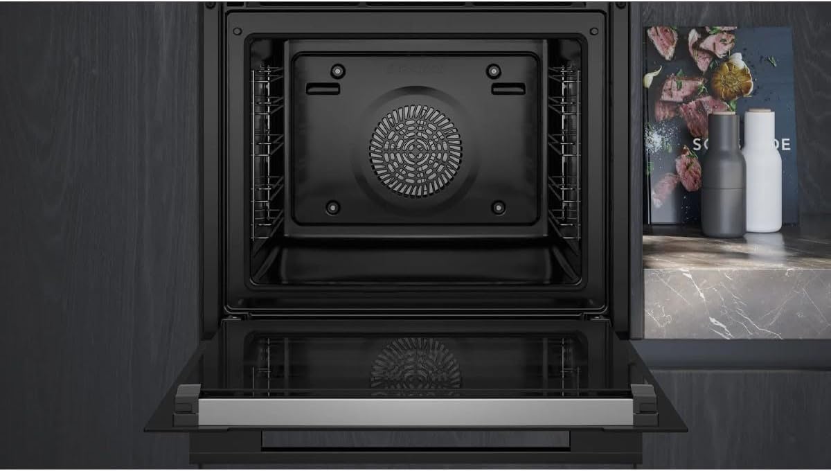 Siemens HB778G3B1,Q700 Smarter Einbau-Backofen, 60 x 60 cm, Made in Germany, Pyrolyse & Hydrolyse Selbstreinigung, Bratenthermometer, Air Fry, Backautomatik, Farbiger Touchscreen, 4D Heißluft, Schwarz – Bild 34